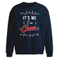 Funny Its Me Im Cheer Slogan Christmas Oversized Sweatshirt