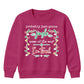 Funny Jingle Some Of The Way Art Christmas Kids Sweatshirt