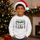 Funny Jingle Some Of The Way Art Christmas Kids Sweatshirt