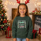 Funny Jingle Some Of The Way Art Christmas Kids Sweatshirt