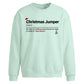 Funny Jumper Definition Art Christmas Oversized Sweatshirt