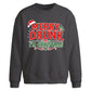 Funny Merry Drunk Graphic Christmas Oversized Sweatshirt