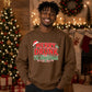 Funny Merry Drunk Graphic Christmas Oversized Sweatshirt