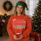 Funny Merry Drunk Graphic Christmas Oversized Sweatshirt