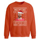 Funny Mo Ho Ho Football Fan Christmas Oversized Sweatshirt