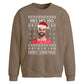 Funny Mo Ho Ho Football Fan Christmas Oversized Sweatshirt