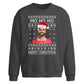 Funny Mo Ho Ho Football Fan Christmas Oversized Sweatshirt