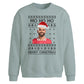 Funny Mo Ho Ho Football Fan Christmas Oversized Sweatshirt