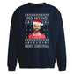 Funny Mo Ho Ho Football Fan Christmas Oversized Sweatshirt