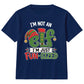 Funny Not An Elf Fun Sized Graphic Christmas Kids T-Shirt