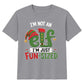 Funny Not An Elf Fun Sized Graphic Christmas Kids T-Shirt