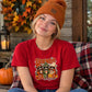 Funny raccoon friends giving Thanksgiving Ladies T-Shirt