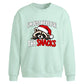 Funny raccoon snack lover Christmas Oversized Sweatshirt
