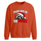 Funny raccoon snack lover Christmas Oversized Sweatshirt