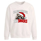 Funny raccoon snack lover Christmas Oversized Sweatshirt