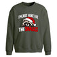 Funny raccoon snack lover Christmas Oversized Sweatshirt