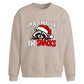 Funny raccoon snack lover Christmas Oversized Sweatshirt