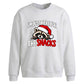 Funny raccoon snack lover Christmas Oversized Sweatshirt