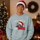 Funny raccoon snack lover Christmas Oversized Sweatshirt