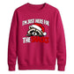 Funny raccoon snacks quote Christmas Unisex Sweatshirt