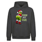 Funny rear view text graphic Christmas Oversized Hoodie