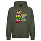 Funny rear view text graphic Christmas Oversized Hoodie