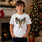Funny Reindeer Antler Baubles Art Christmas Kids T-Shirt