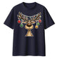 Funny Reindeer Antler Lights Christmas Oversized T-Shirt