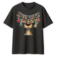 Funny Reindeer Antler Lights Christmas Oversized T-Shirt