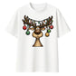 Funny Reindeer Antler Lights Christmas Oversized T-Shirt