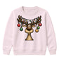 Funny Reindeer Bauble Lights Art Christmas Kids Sweatshirt
