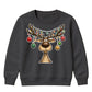 Funny Reindeer Bauble Lights Art Christmas Kids Sweatshirt