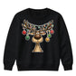 Funny Reindeer Bauble Lights Art Christmas Kids Sweatshirt