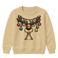 Funny Reindeer Bauble Lights Art Christmas Kids Sweatshirt