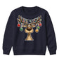 Funny Reindeer Bauble Lights Art Christmas Kids Sweatshirt