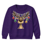 Funny Reindeer Bauble Lights Art Christmas Kids Sweatshirt