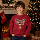 Funny Reindeer Bauble Lights Art Christmas Kids Sweatshirt