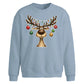 Funny Reindeer Baubles Art Christmas Oversized Sweatshirt