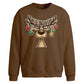 Funny Reindeer Baubles Art Christmas Oversized Sweatshirt