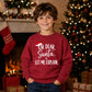 Funny Santa Let Me Explain Quote Christmas Kids Sweatshirt