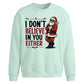 Funny Sarcastic Santa Meme Christmas Oversized Sweatshirt
