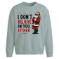 Funny Sarcastic Santa Meme Christmas Oversized Sweatshirt