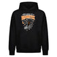 Funny skeleton hand broomstick Halloween Oversized Hoodie