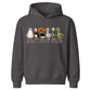 Funny spooky goose character lineup Halloween Kids Hoodie