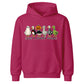 Funny spooky goose character lineup Halloween Kids Hoodie