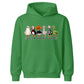 Funny spooky goose character lineup Halloween Kids Hoodie