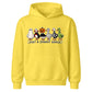 Funny spooky goose character lineup Halloween Kids Hoodie
