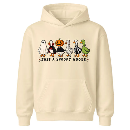 Funny spooky goose character lineup Halloween Kids Hoodie