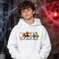Funny spooky goose character lineup Halloween Kids Hoodie