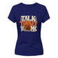 Funny talk turkey pun graphic Thanksgiving Ladies T-Shirt